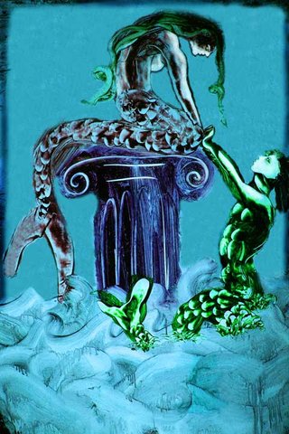 merman-mermaid
